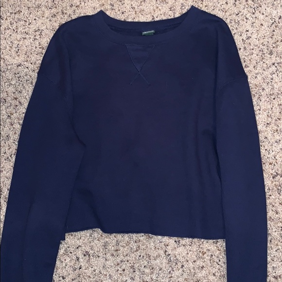 navy blue crop top - Picture 1 of 7